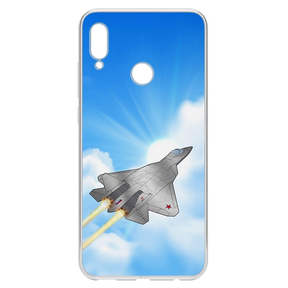 

Чехол-накладка Krutoff Clear Case СУ-57 для Honor 10 Lite, Прозрачный