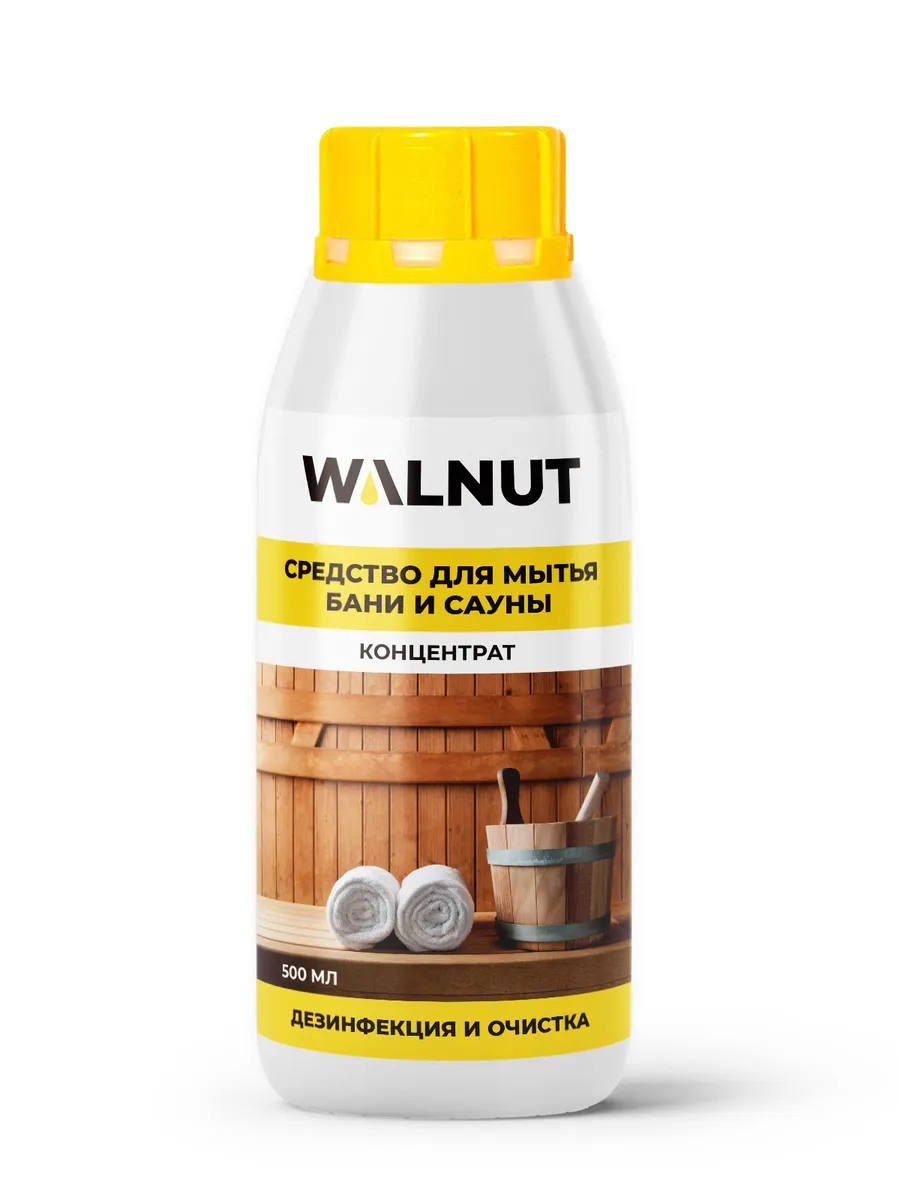 

Средство для мытья бани и сауны Walnut, 500 мл, WLN0403