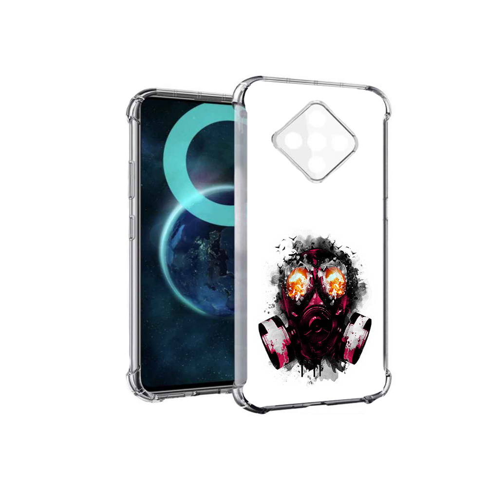 

Чехол MyPads красный противогаз для Infinix Zero 8, Прозрачный, Tocco