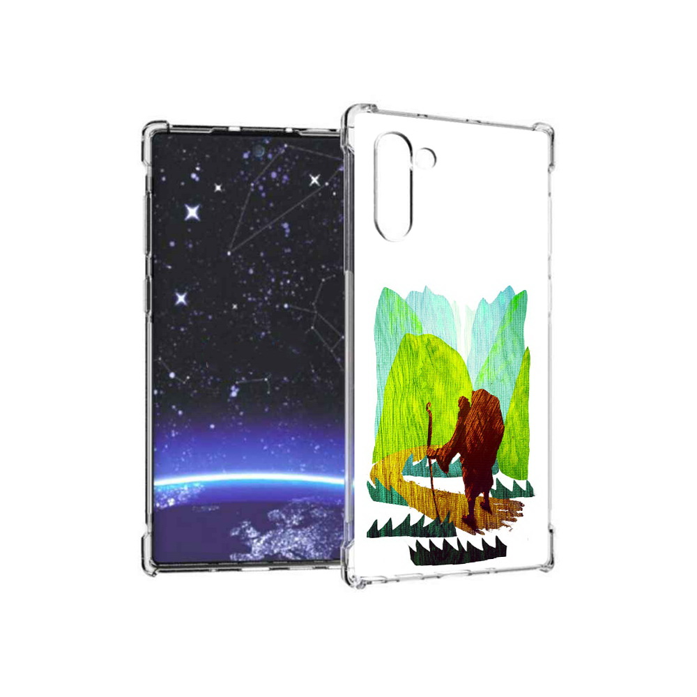 

Чехол MyPads Tocco для Samsung Galaxy Note 10 Лесная тропа (PT135782.511.106), Прозрачный, Tocco