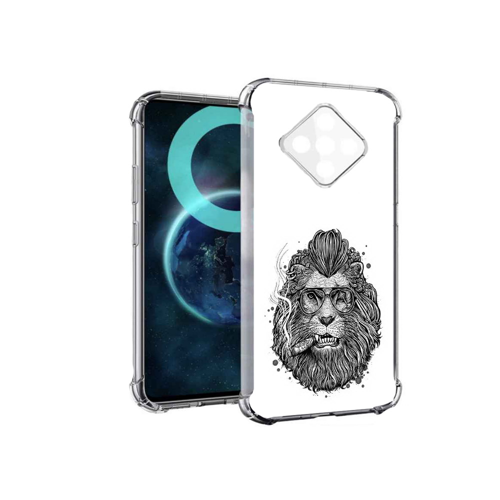 

Чехол MyPads курящий лев для Infinix Zero 8, Прозрачный, Tocco