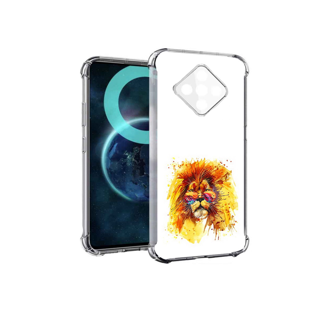 

Чехол MyPads лев в очках для Infinix Zero 8, Прозрачный, Tocco