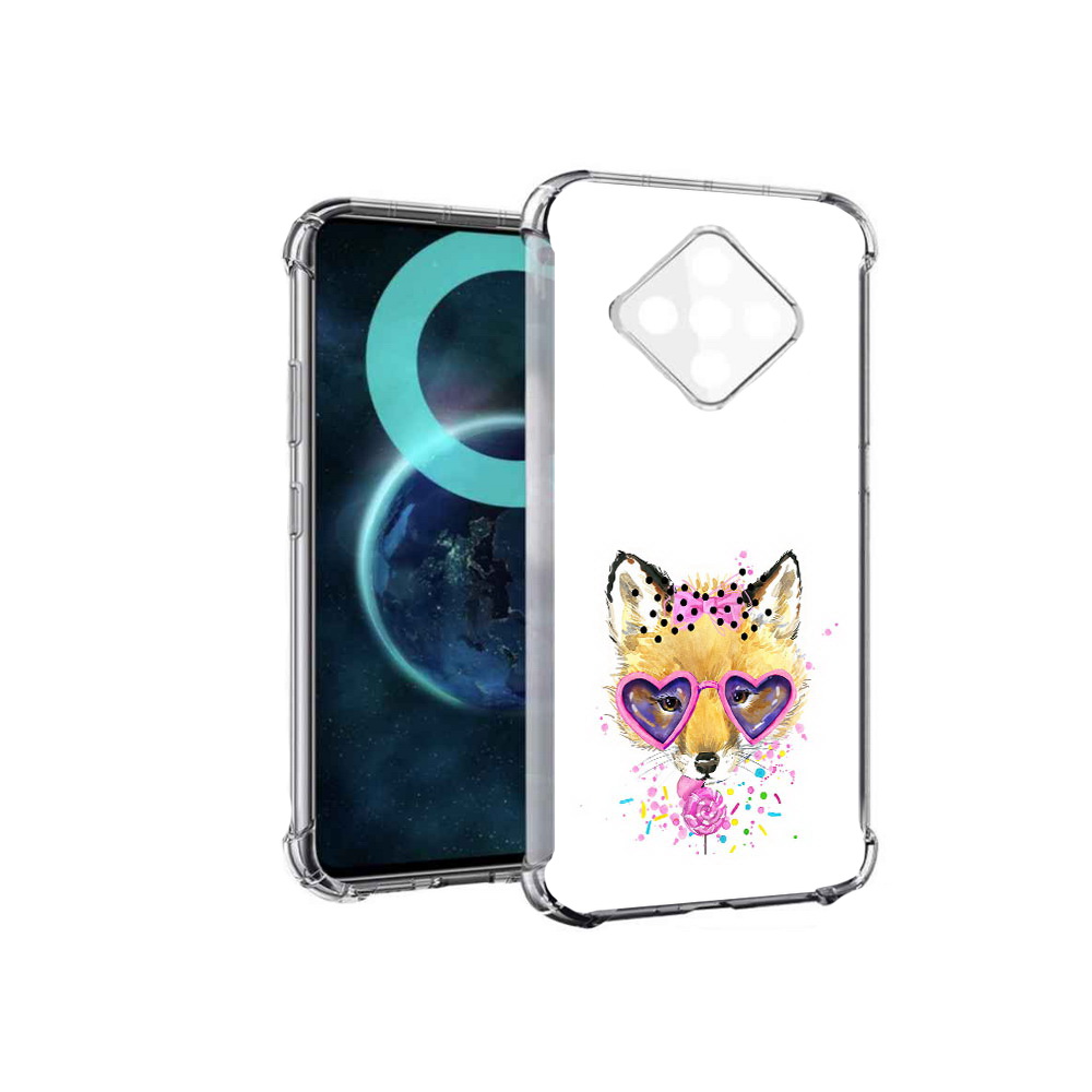 

Чехол MyPads лисенок с бантиком для Infinix Zero 8, Прозрачный, Tocco