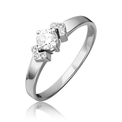 

Кольцо из белого золота с бриллиантом р. 17,5 PLATINA jewelry 01-0558-00-101-1120-30, 01-0558-00-101-1120-30