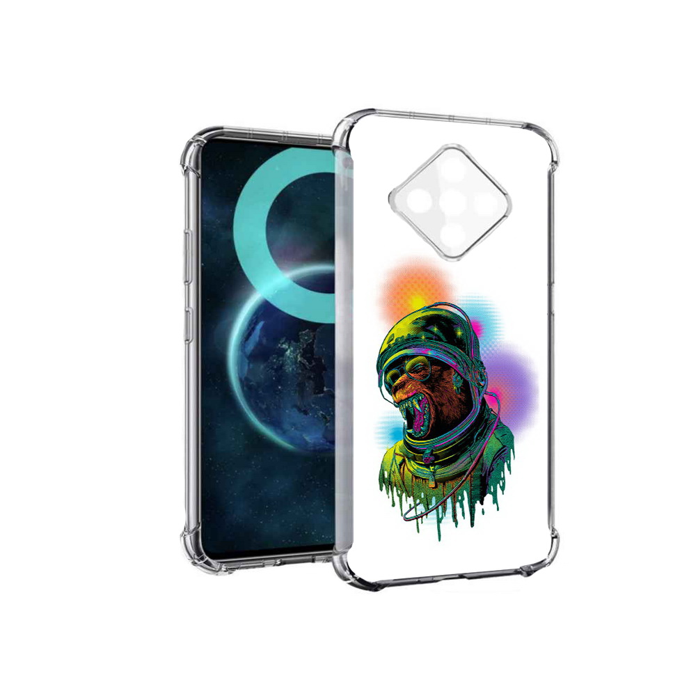 

Чехол MyPads медведь космонавт для Infinix Zero 8, Прозрачный, Tocco