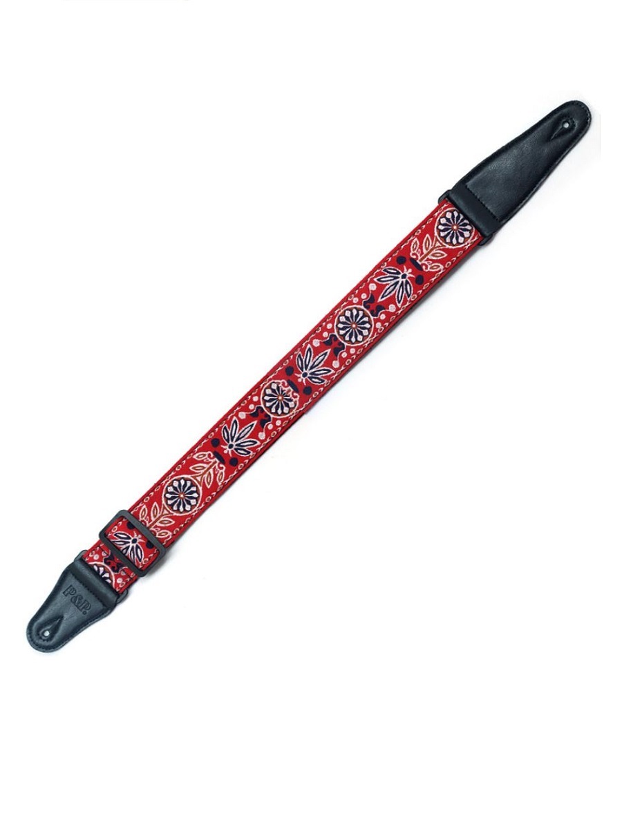 

Ремень для гитары P & P GU-PPS113J-красный, GU-PPS113