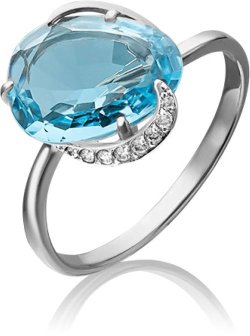 

Кольцо из золота р. 18 PLATINA jewelry 01-4372-00-207-1120-46, фианит\топаз, 01-4372-00-207-1120-46