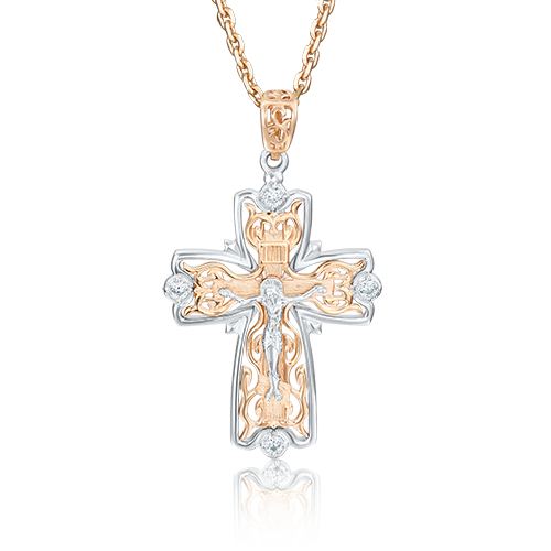 

Кулон из комбинированного золота PLATINA jewelry 03-1288-00-401-1111-03, фианит, 03-1288-00-401-1111-03