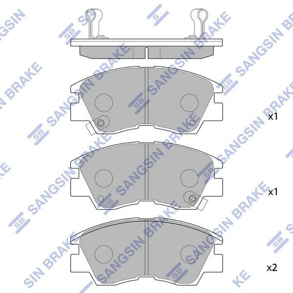 

Тормозные колодки Sangsin brake дисковые SP1135