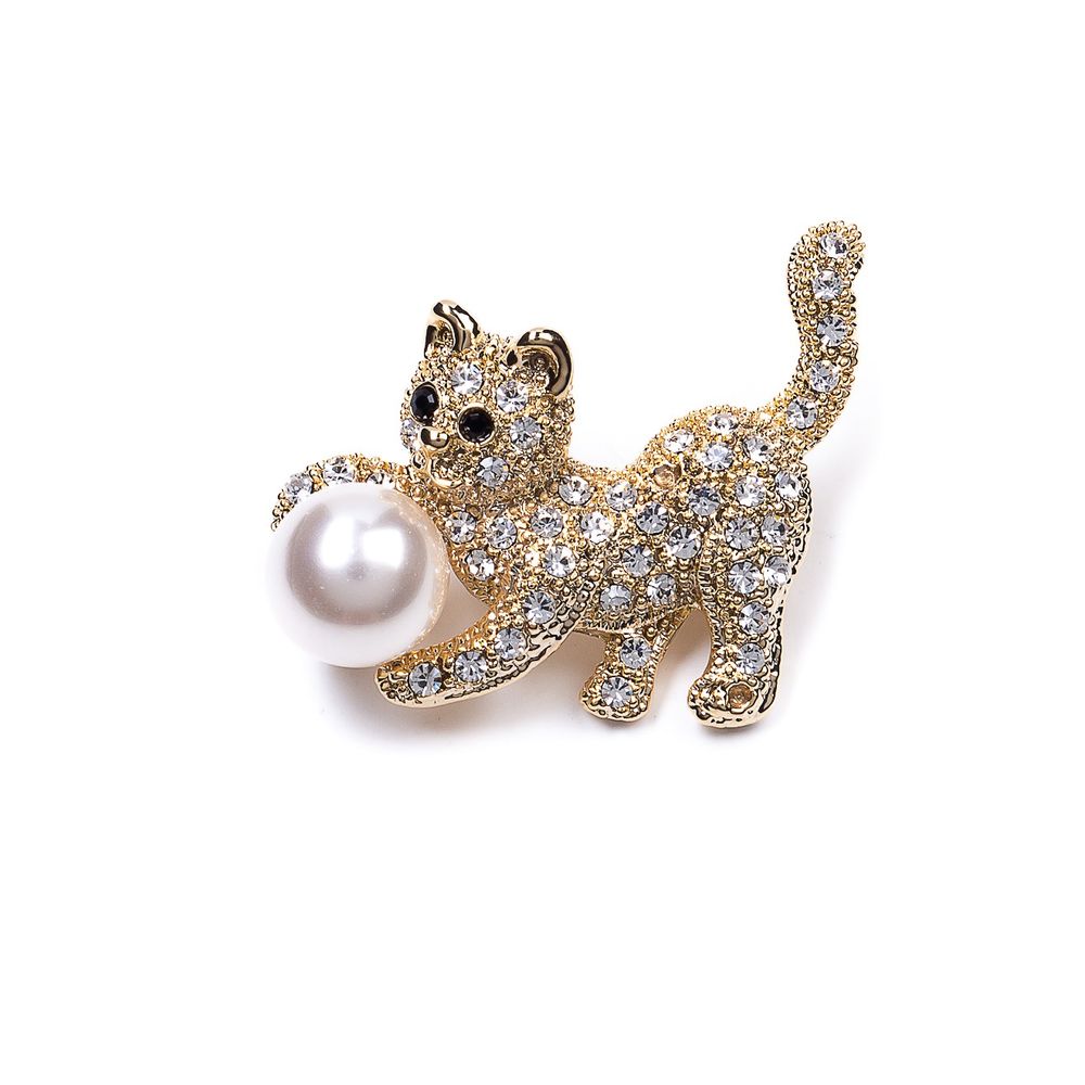 

Брошь из бижутерного сплава с swarovski Moon Paris MoS-22.03-008, MoS-22.03-008