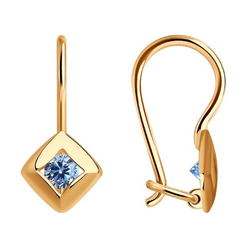 

Серьги из золота TEO MAORI 827221, фианит, 827221