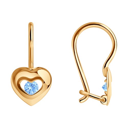 

Серьги из золота TEO MAORI 827227, фианит, 827227