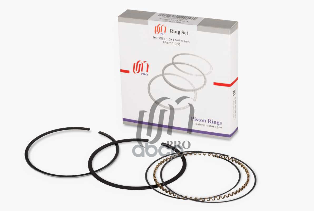 

Кольца поршневые Toyota 2UZ-FE d94.0 STD 1.5-1.5-4.0 13011-50141 на 1 цил..UM 1шт