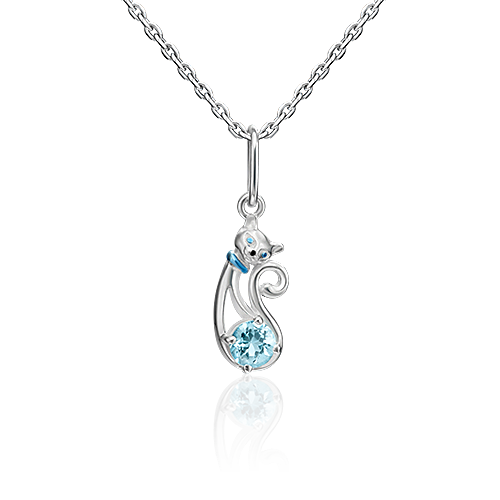 

Подвеска из серебра с топазом/эмалью PLATINA jewelry 03-3190-00-201-0200-68, 03-3190-00-201-0200-68