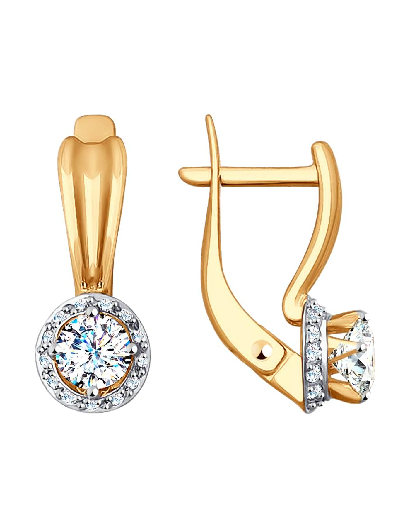 

Серьги из золота TEO MAORI 927931, фианит, 927931