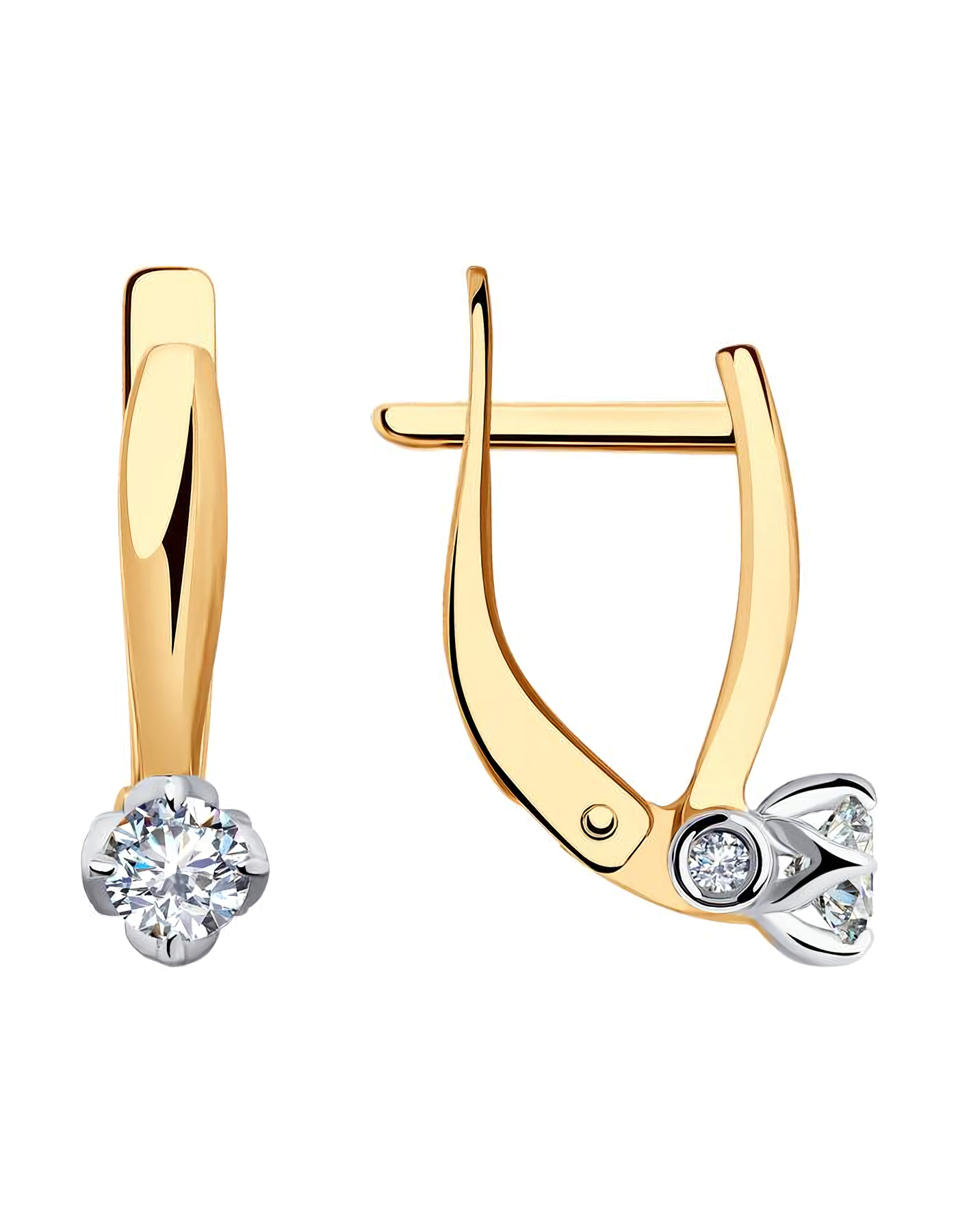 

Серьги из золота TEO MAORI 928127, фианит, 928127