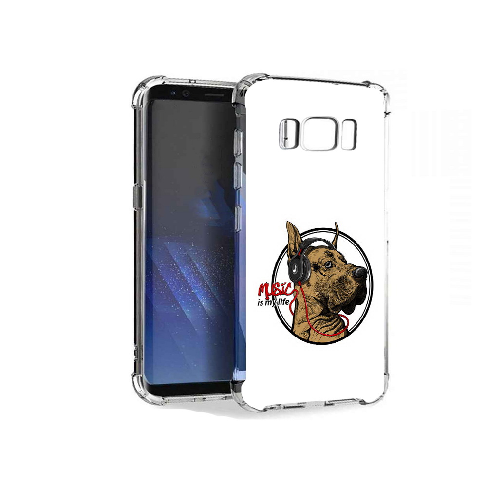

Чехол MyPads Tocco для Samsung Galaxy S8+ музыкальная собака, Tocco
