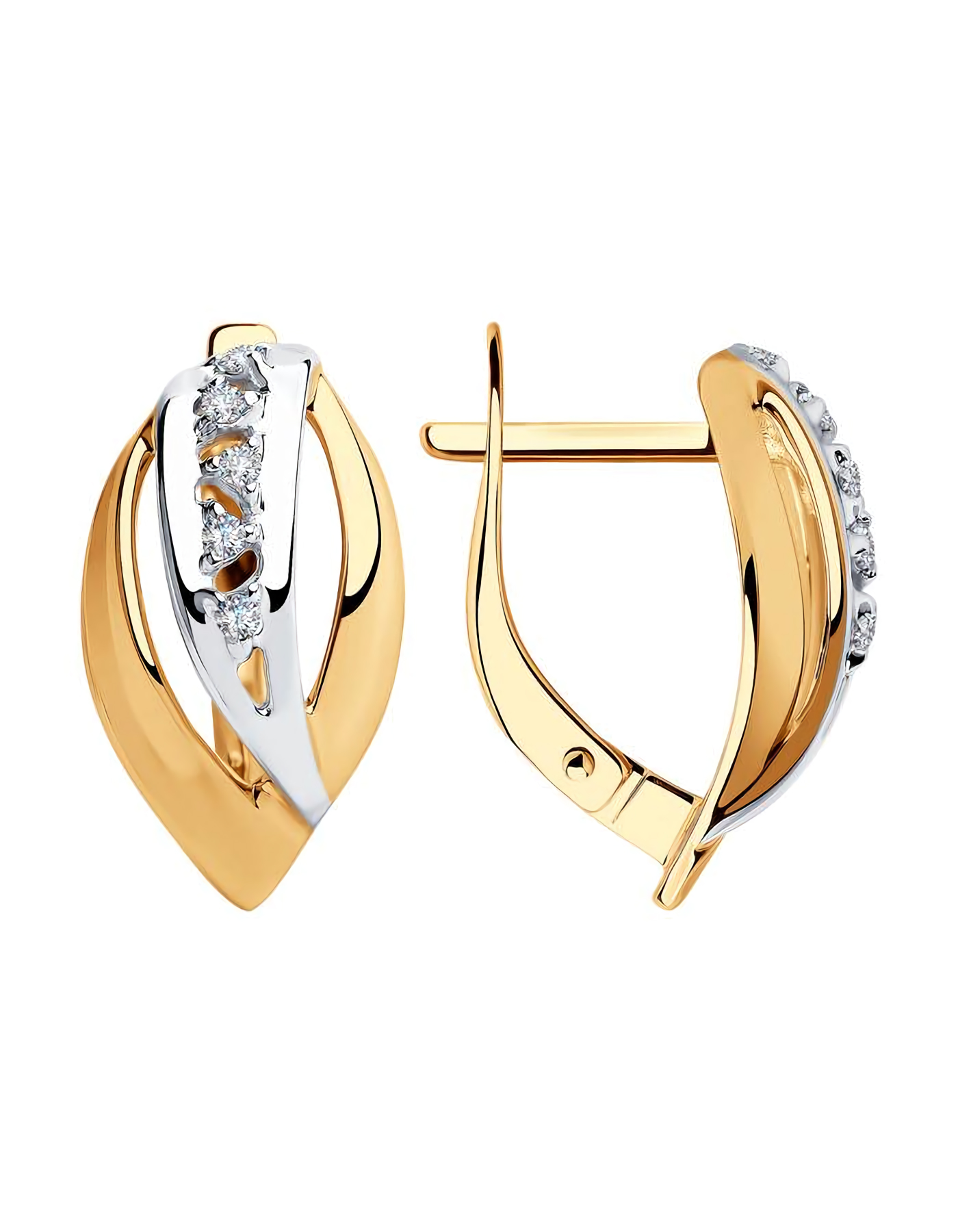 

Серьги из золота TEO MAORI 928310, фианит, 928310