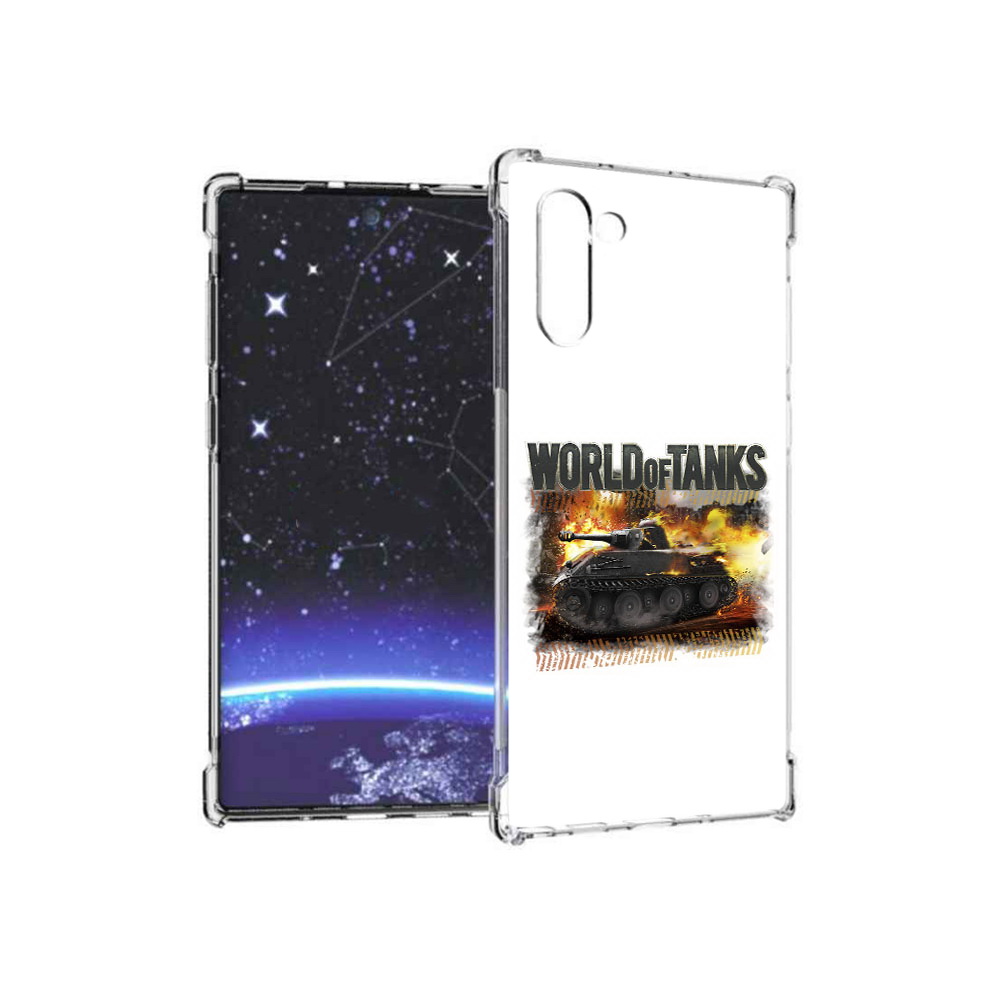 

Чехол MyPads Tocco для Samsung Galaxy Note 10 Мир танков-2 (PT135782.511.118), Прозрачный, Tocco