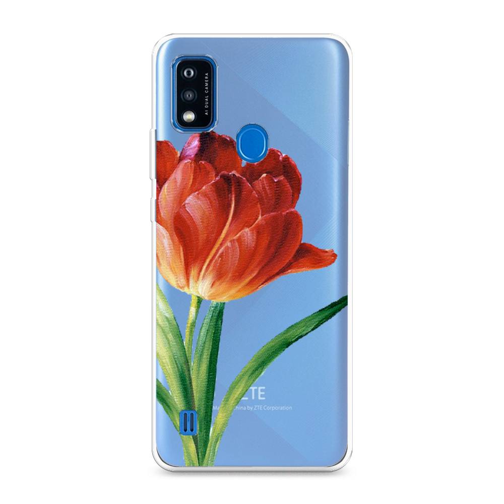 

Чехол Awog на ZTE Blade A51 / ЗТЕ Блэйд A51 "Красный тюльпан", Разноцветный, 134550-8