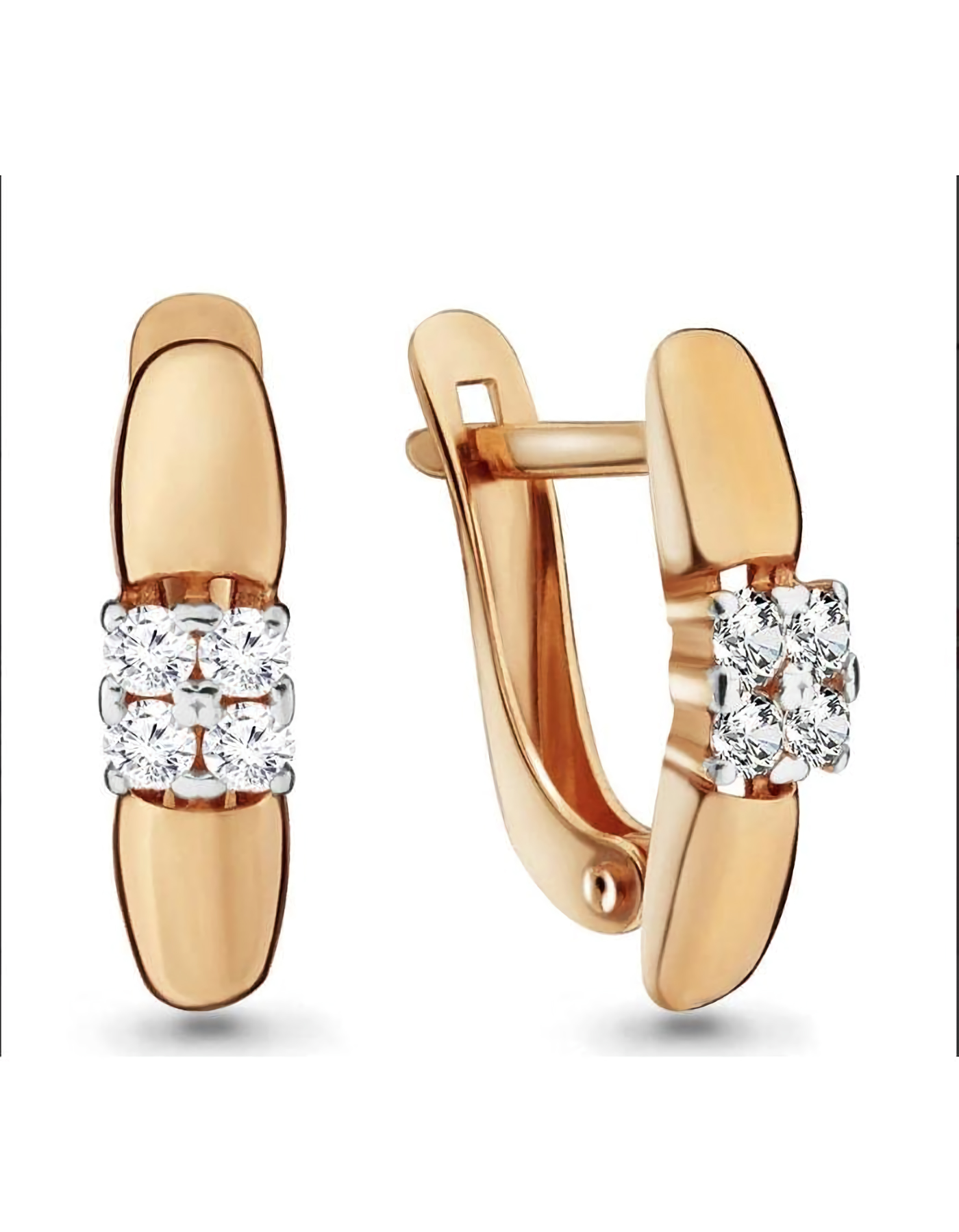 

Серьги из золота TEO MAORI 946116, фианит, 946116