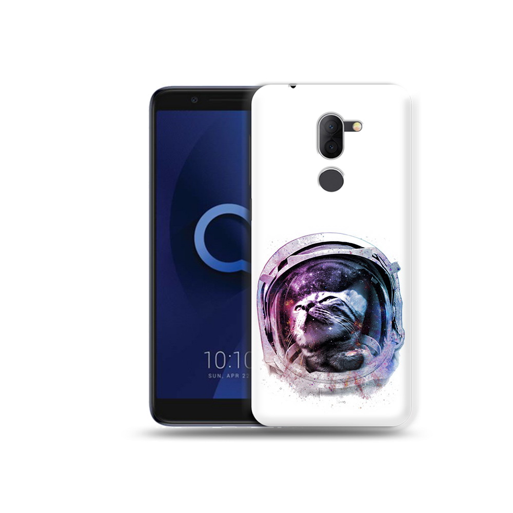 

Чехол MyPads Tocco для Alcatel 3X кот в шлеме (PT112114.674.396), Прозрачный, Tocco
