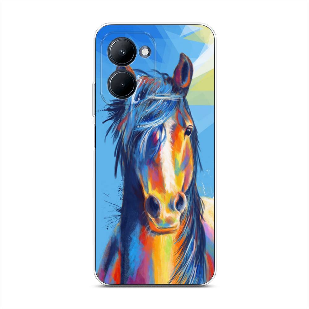 

Чехол для Realme C33 "Лошадь арт 3", Голубой;желтый;синий, 2511350-1