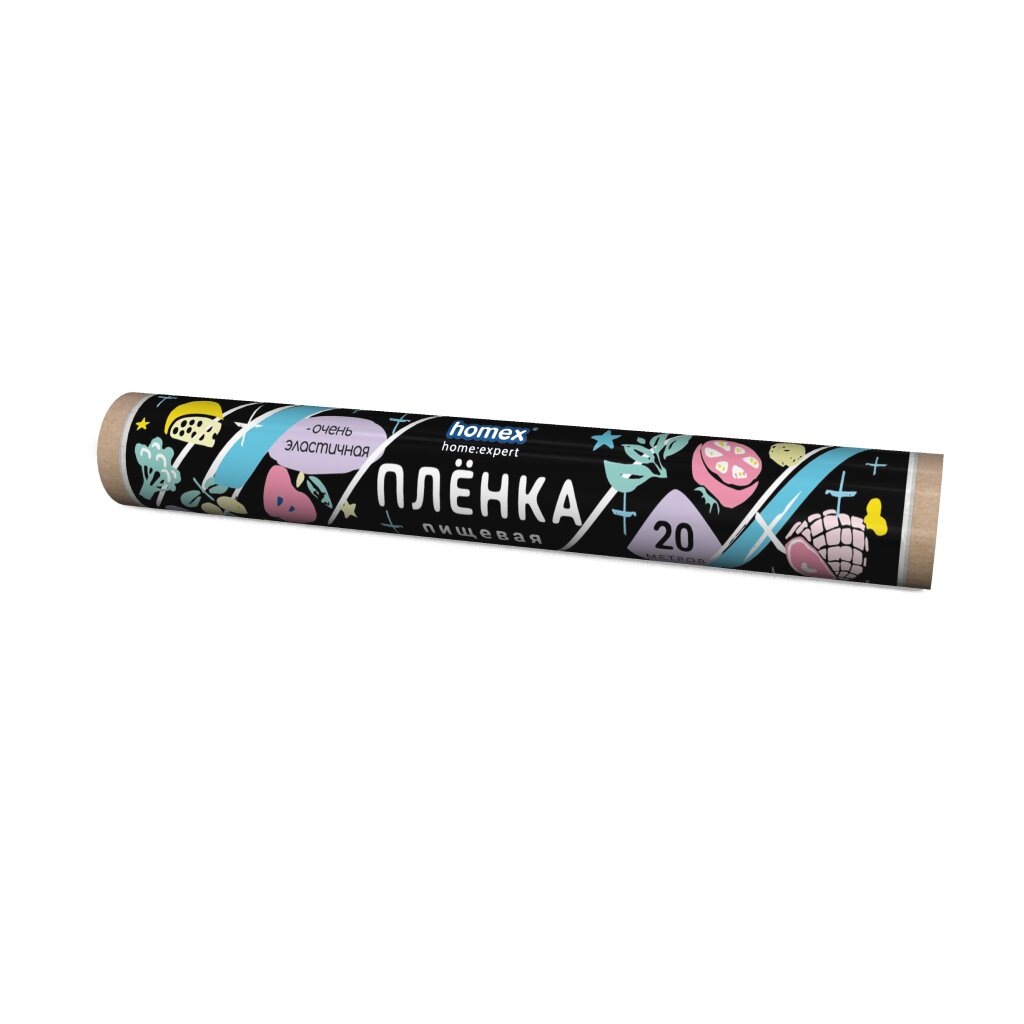 

Пленка пищевая 20 м Homex Очень эластичная 1609, Прозрачный
