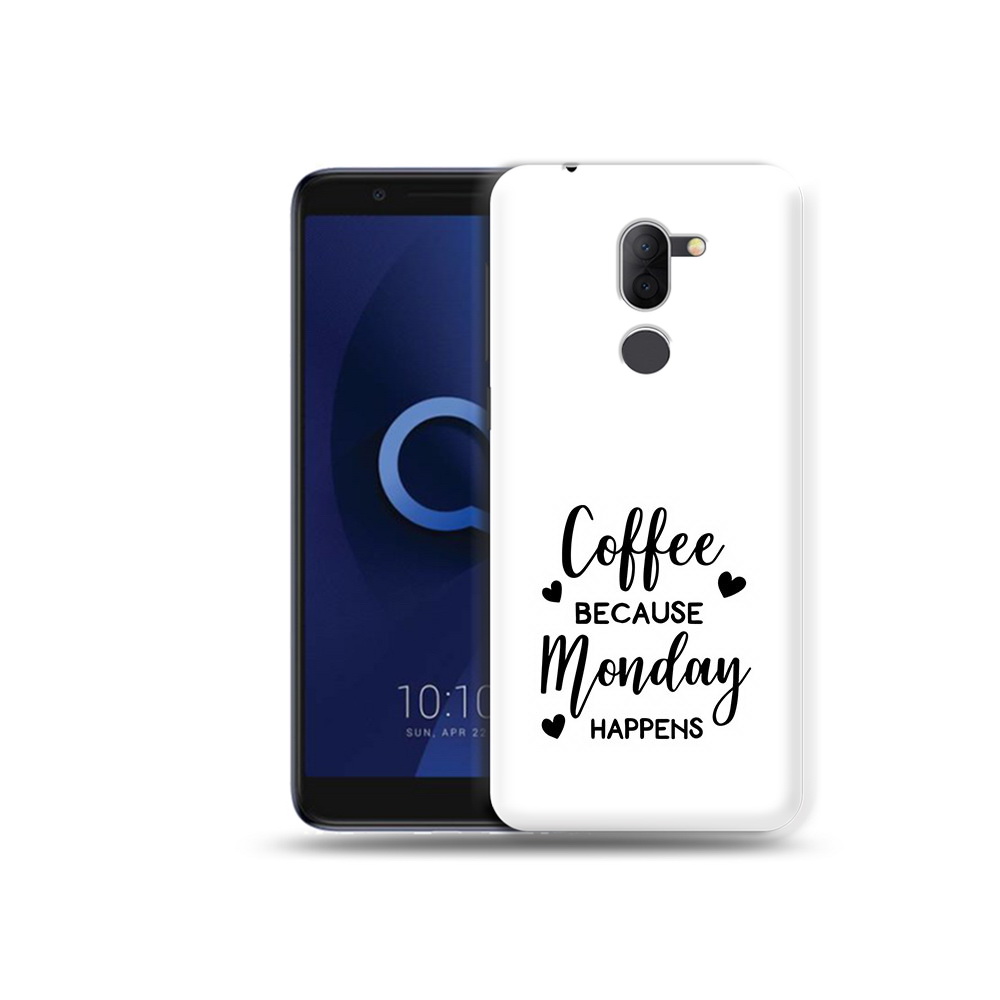 

Чехол MyPads Tocco для Alcatel 3X кофе и понедельник стал счастливым (PT112114.674.402), Прозрачный, Tocco