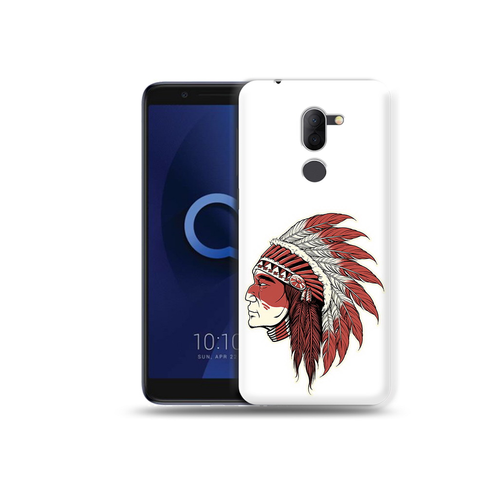 

Чехол MyPads Tocco для Alcatel 3X красный индеец (PT112114.674.411), Прозрачный, Tocco