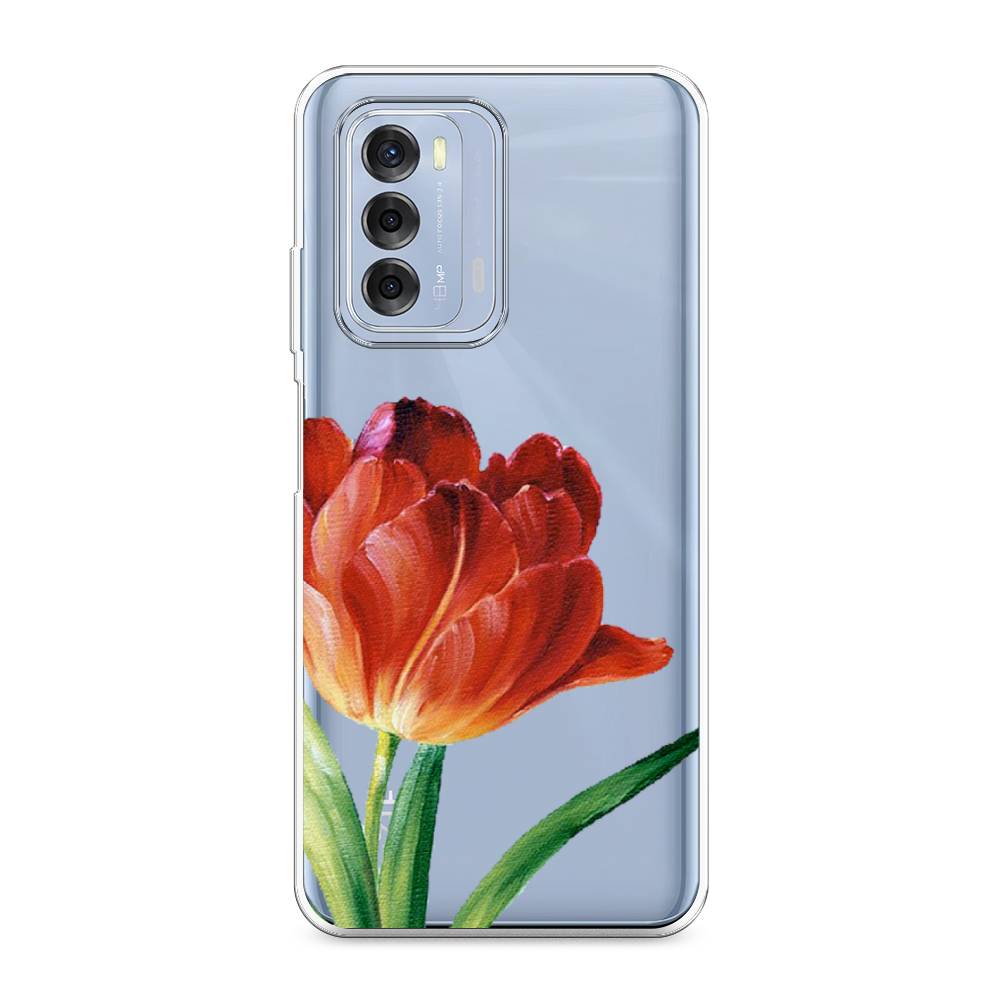 

Чехол Awog на ZTE Blade V40 / ЗТЕ Блэйд V40 "Красный тюльпан", Разноцветный, 136150-8