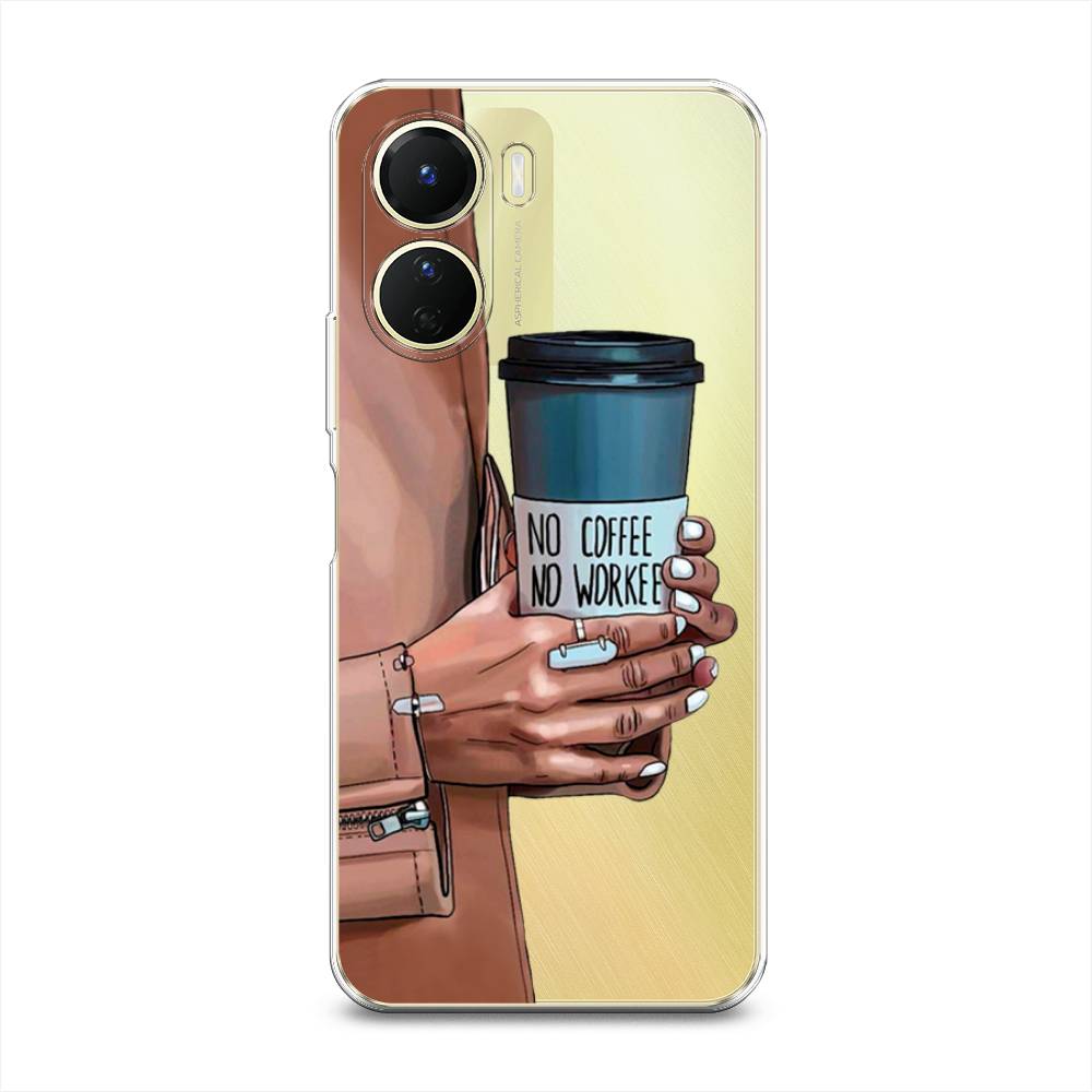

Чехол Awog на Vivo Y16 "No coffee", Синий;бежевый;коричневый, 267850-7