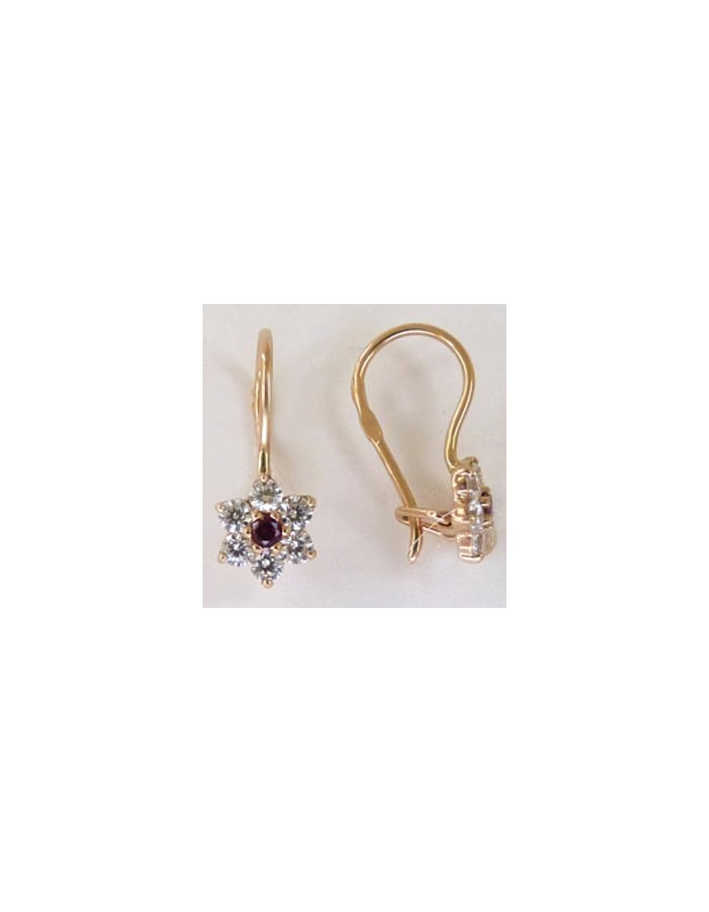 

Серьги из золота TEO MAORI 9С2757, фианит, 9С2757