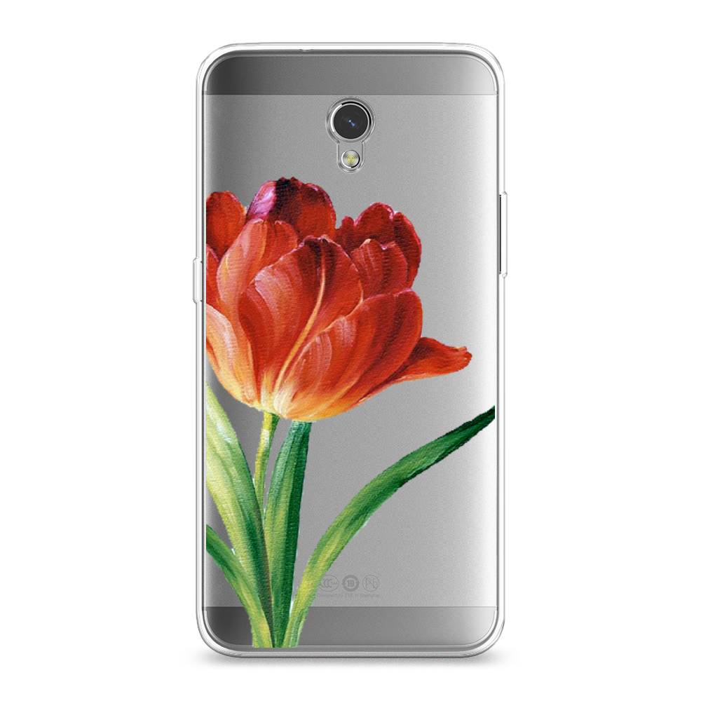 

Чехол Awog на ZTE Blade V7 / ЗТЕ Блэйд V7 "Красный тюльпан", Разноцветный, 131150-8