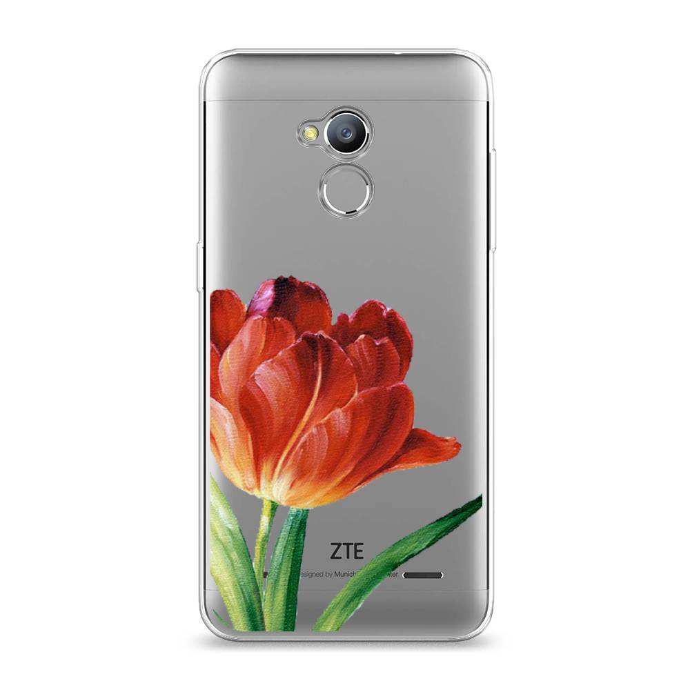 

Чехол Awog на ZTE Blade V7 Lite / ЗТЕ Блэйд V7 Lite "Красный тюльпан", 130450-8