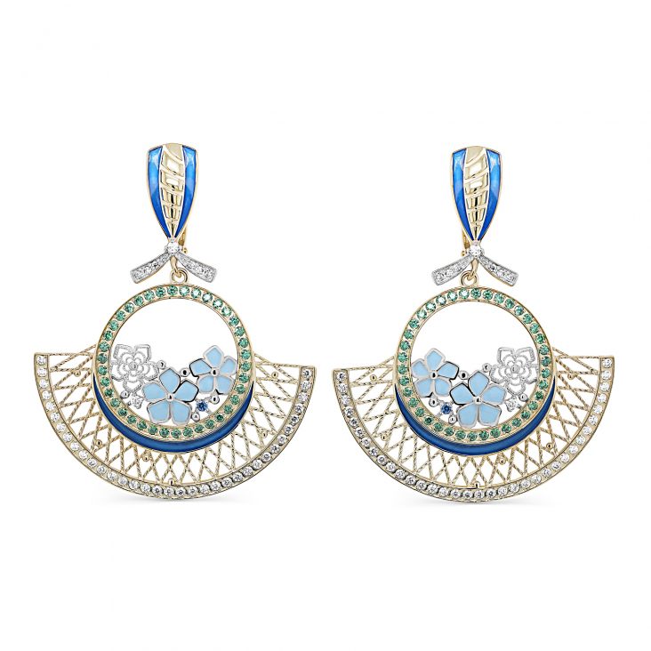 

Серьги из серебра TEO MAORI 812-347-0105, фианит, 812-347-0105