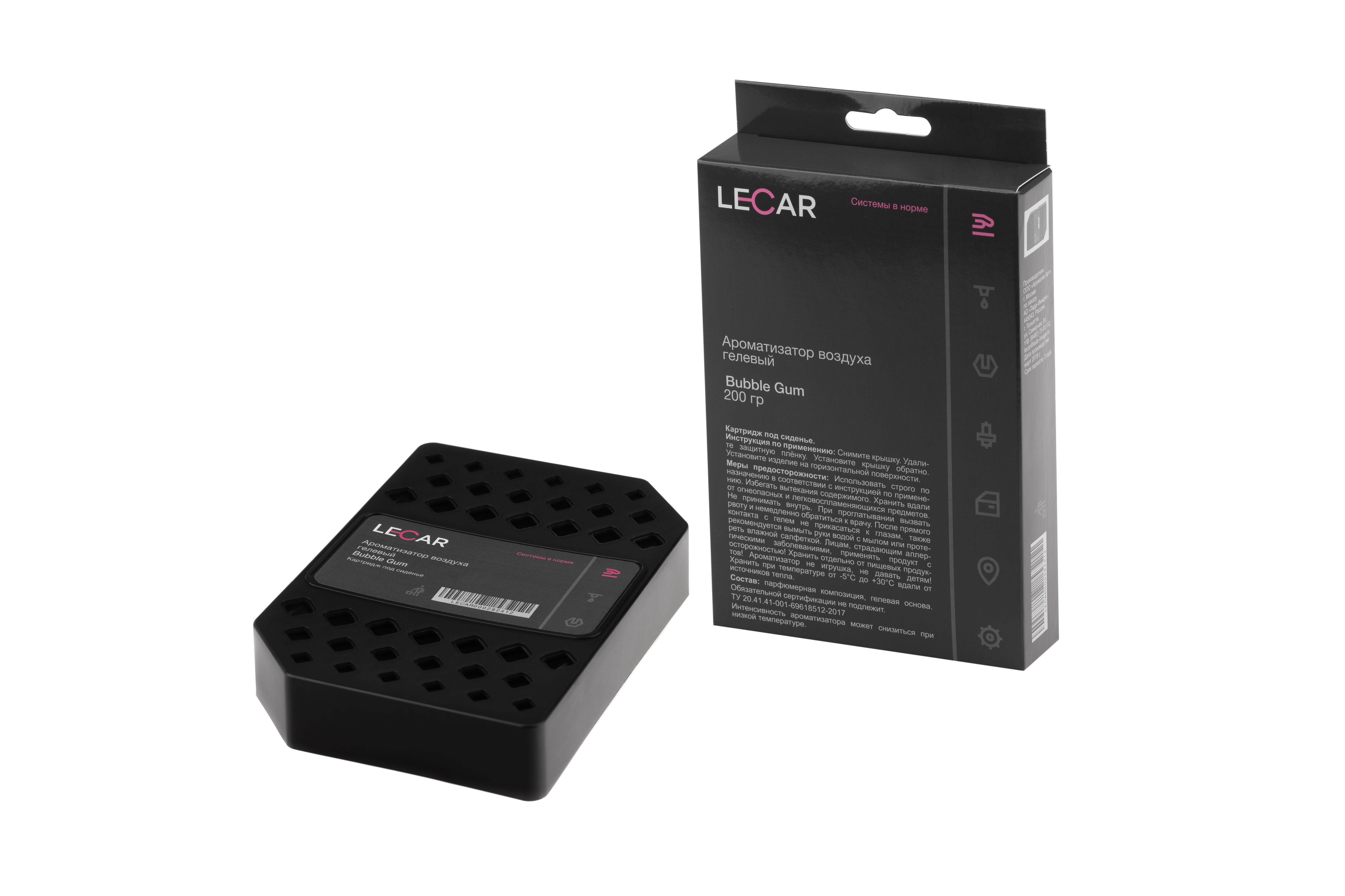 

Ароматизатор под сиденье Lecar Bubble Gum 200 г