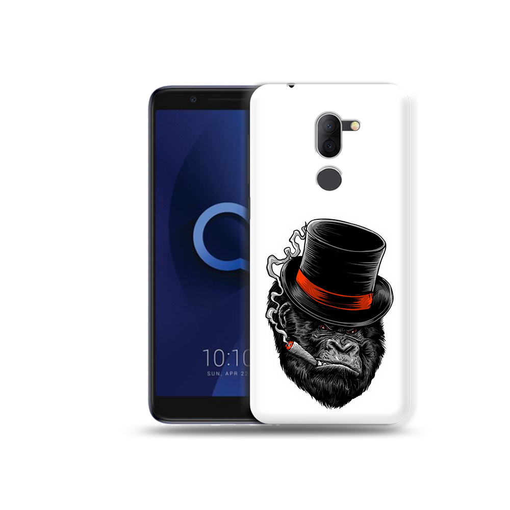

Чехол MyPads Tocco для Alcatel 3X дизайнерская горилла (PT112114.674.431), Прозрачный, Tocco
