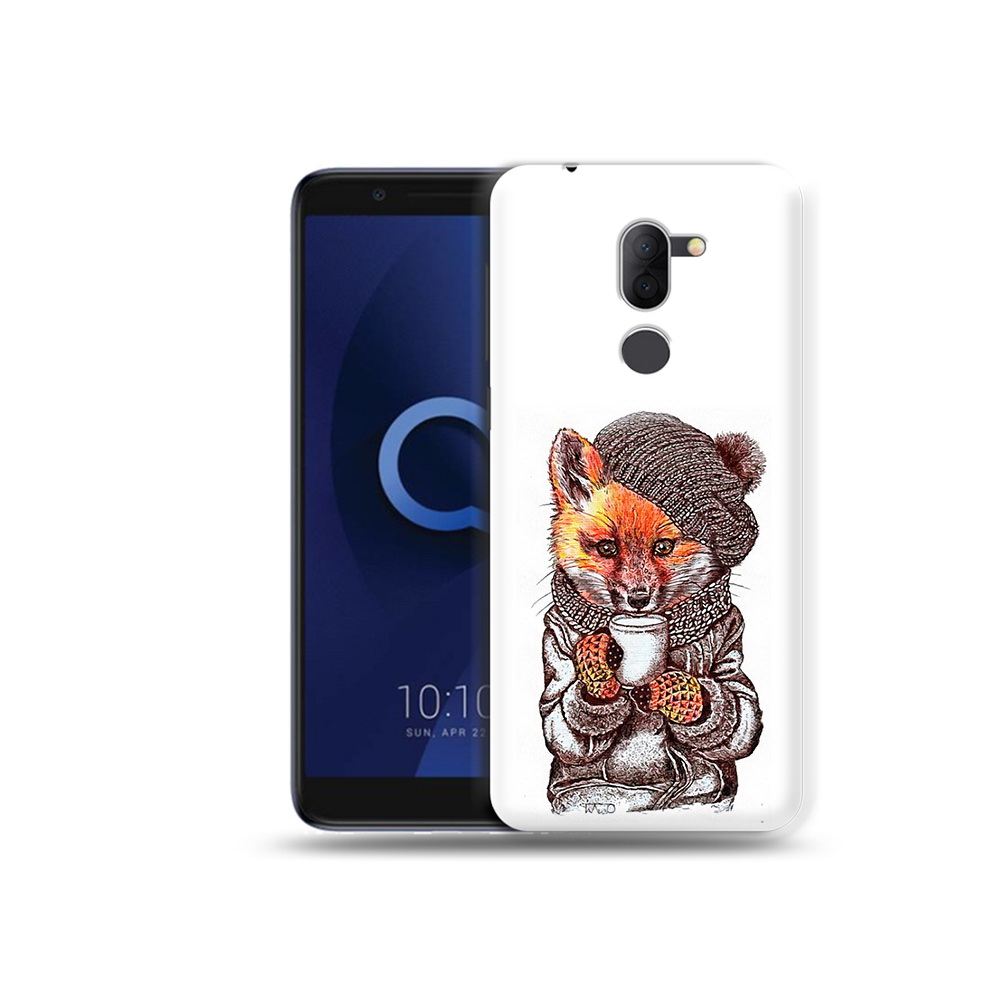 

Чехол MyPads Tocco для Alcatel 3X лиса в шапке (PT112114.674.437), Tocco