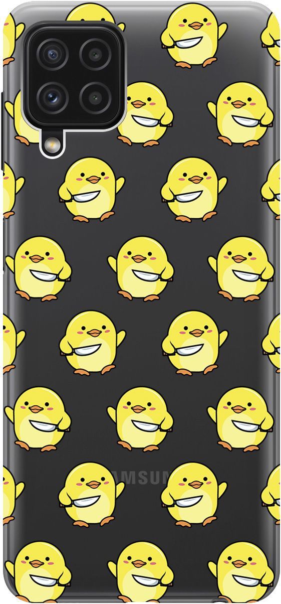 

Чехол на Samsung Galaxy A22 "Chick With Knife" прозрачный, Прозрачный;желтый, 5366