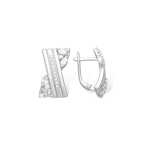 

Серьги из серебра TEO MAORI 81210017507-501, фианит, 81210017507-501