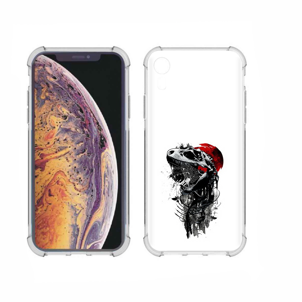 

Чехол MyPads Tocco для Apple iPhone XR вымерший динозавр, Прозрачный, Tocco