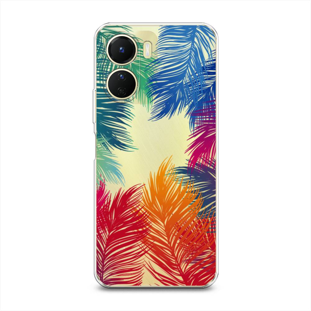 

Чехол Awog на Vivo Y16 "Рамка из перьев", Красный, 267850-4