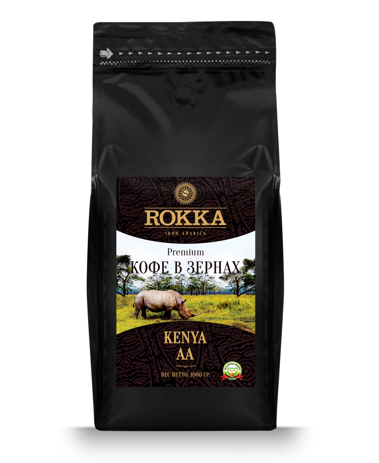 

Кофе в зернах Rokka "Кения АА", 100% арабика, 1000 гр