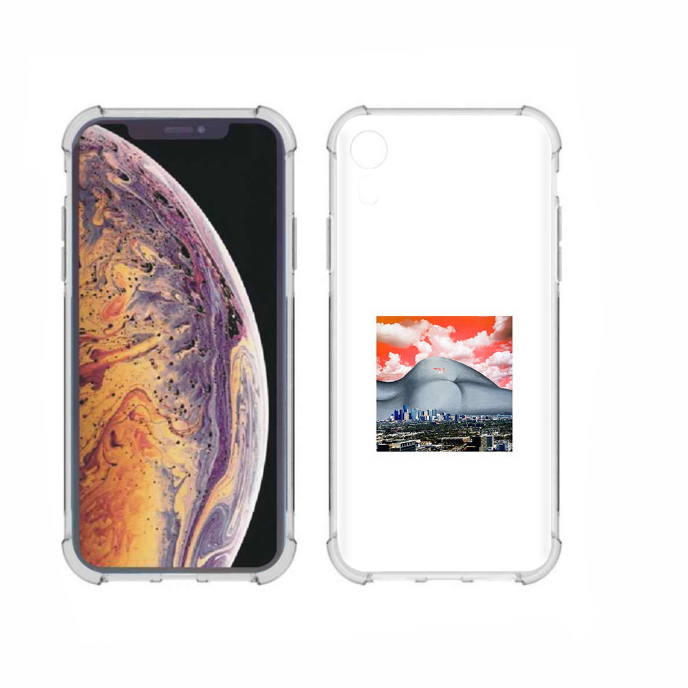 

Чехол MyPads Tocco для Apple iPhone XR город с девушкой на фоне, Прозрачный, Tocco