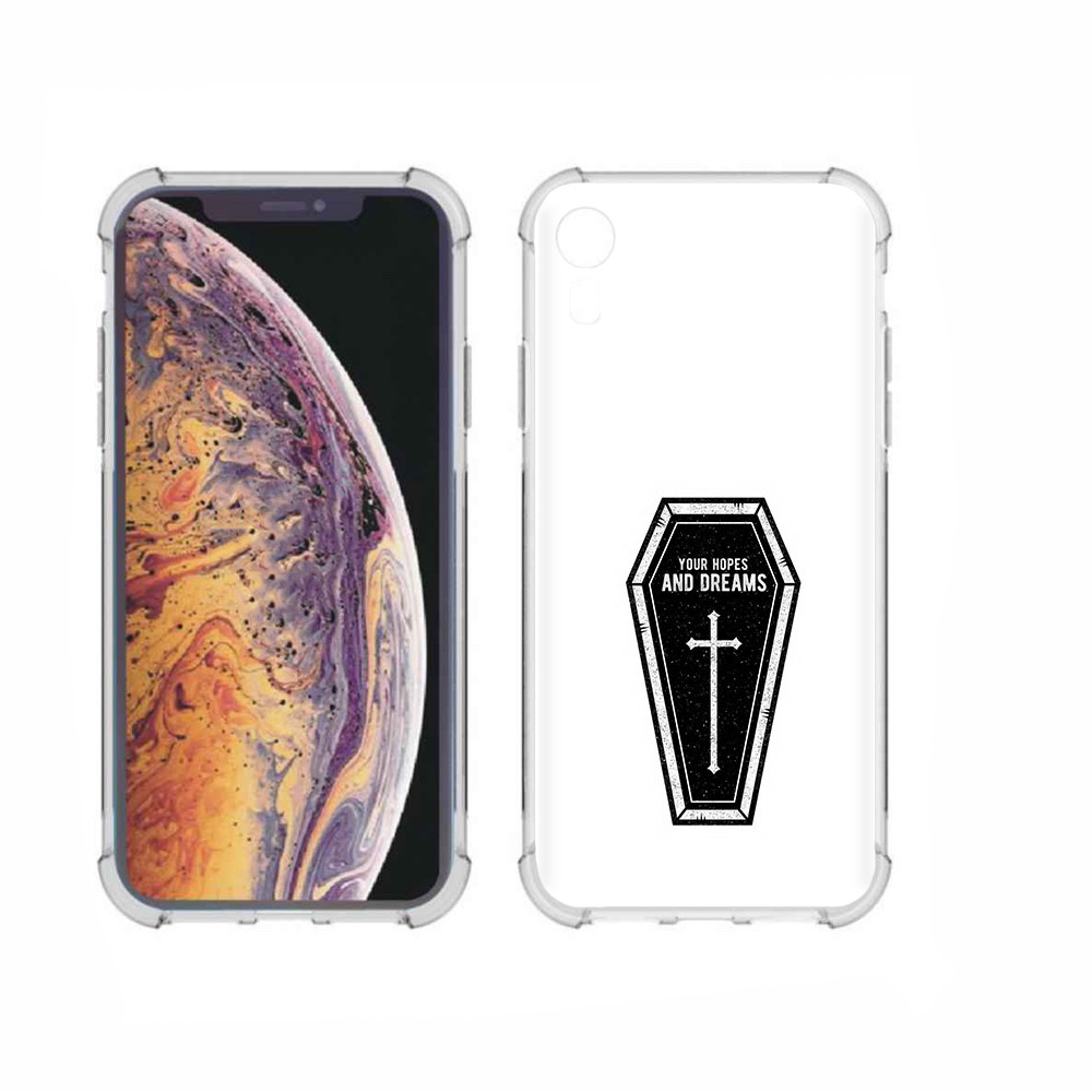 

Чехол MyPads Tocco для Apple iPhone XR гроб с мечтами, Прозрачный, Tocco