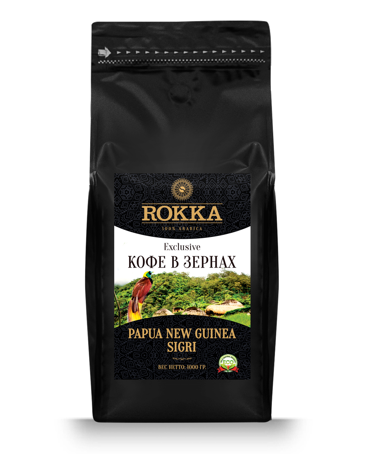 

Кофе в зернах Rokka "Папуа Новая Гвинея ",100% арабика, 1000 гр