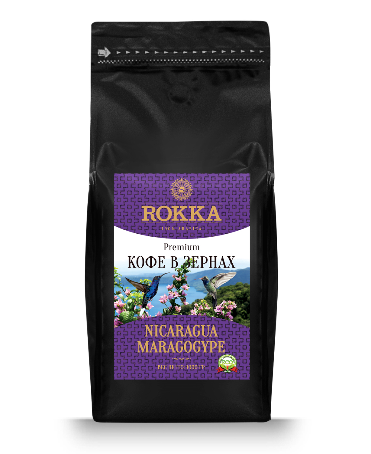 

Кофе в зернах Rokka "Никарагуа Марагоджип",100% арабика, 1000 гр