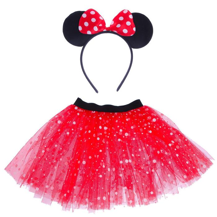 Карнавальный набор «Девочка», ободок, юбка двухслойная, 3-5 лет, цвета МИКС карнавальный набор для фотосессии единорог 12 предметов