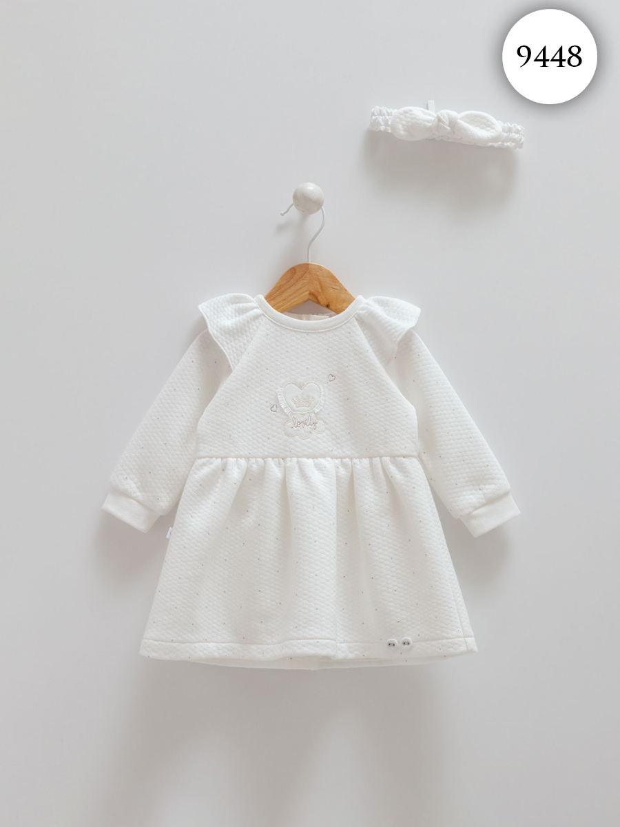 Платье детское Caramell Car, кремовый, 74